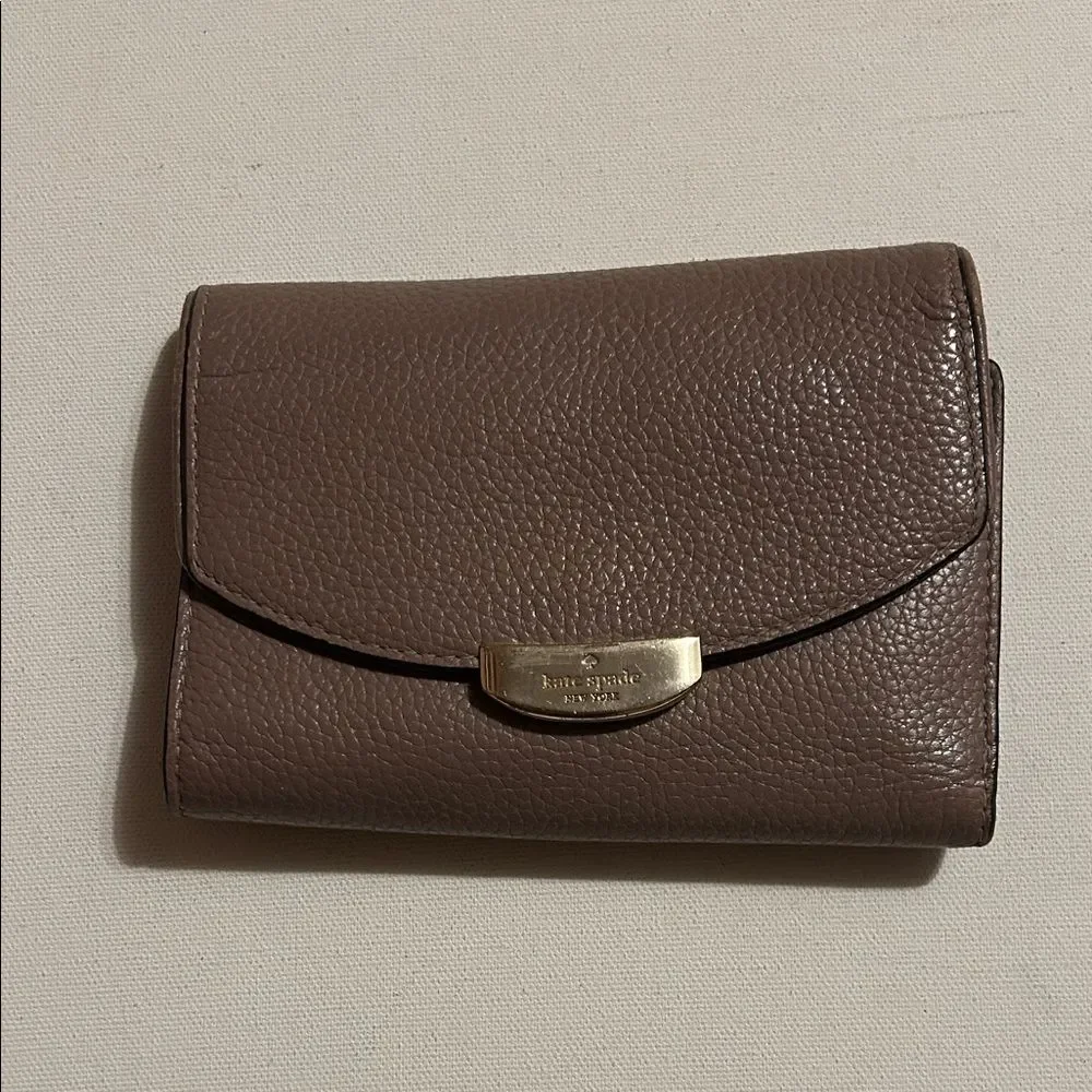 Kate Spade Taupe Leather Wallet